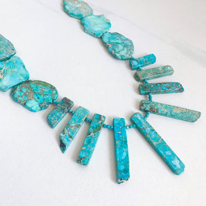 Scout Statement Necklace in Turquoise Jasper